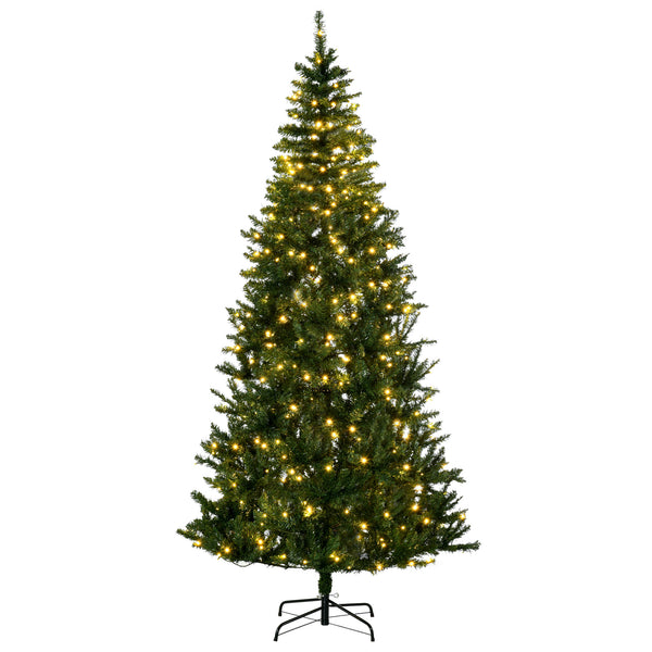 Sapin de Noël artificiel pré-éclairé de 7,5 pieds avec lumière LED blanc chaud
