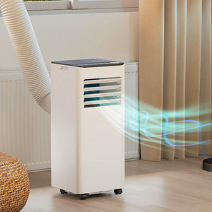 10,000 BTU Portable Air Conditioner, with Dehumidifier, Fan, and Wi-Fi Voice Remote Control, for Rooms up to 441 Sq Ft (41 m²).