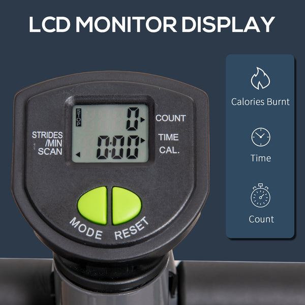 Stepper Twist avec résistance réglable et écran LCD - Gris et vert