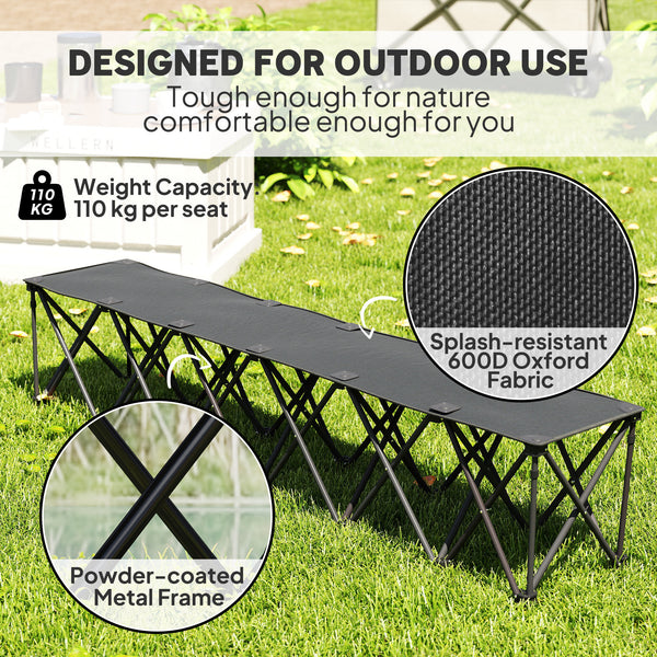 Chaise de camping pliante portable 6 places