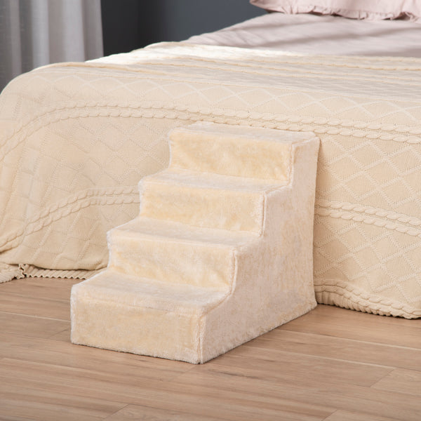 4-Step Pet Ramp with Removable Cover, Beige