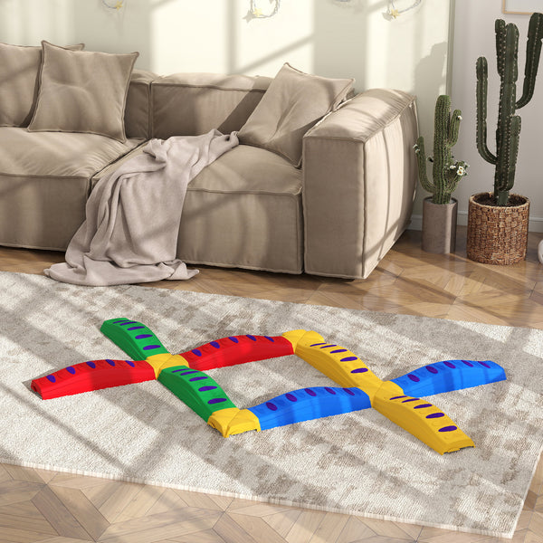 Poutre d'équilibre 12 pièces avec patins antidérapants