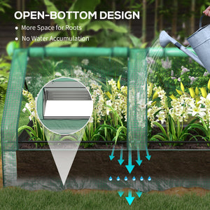 Jardinière surélevée en métal avec mini-serre intégrée