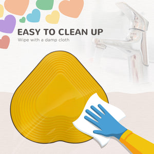 Lot de 6 pierres empilables antidérapantes pour enfants, en forme de cœur