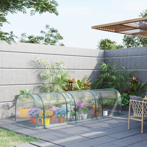 Mini transparent PVC garden tunnel greenhouse