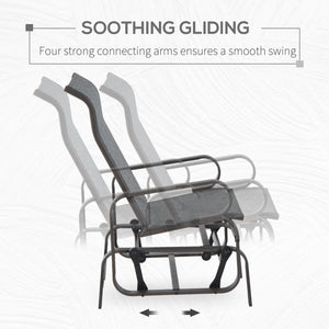Fauteuil à bascule, marron/gris