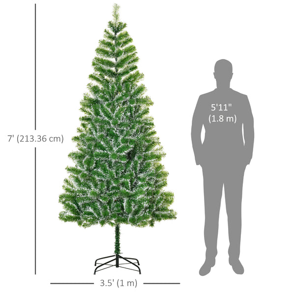 Sapin de Noël artificiel classique de 7 pieds vert