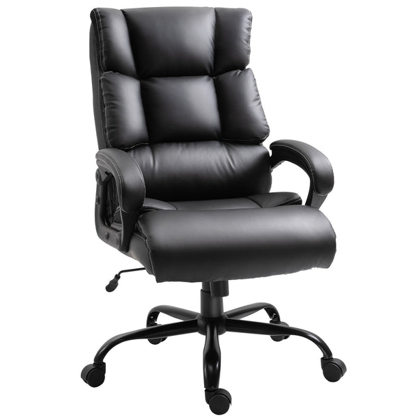 Sturdy ergonomic office chair, black
