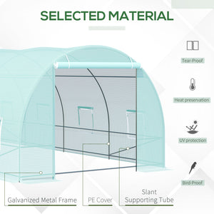 20 x 10 x 7 ft Heavy Duty Outdoor Walk-In Greenhouse