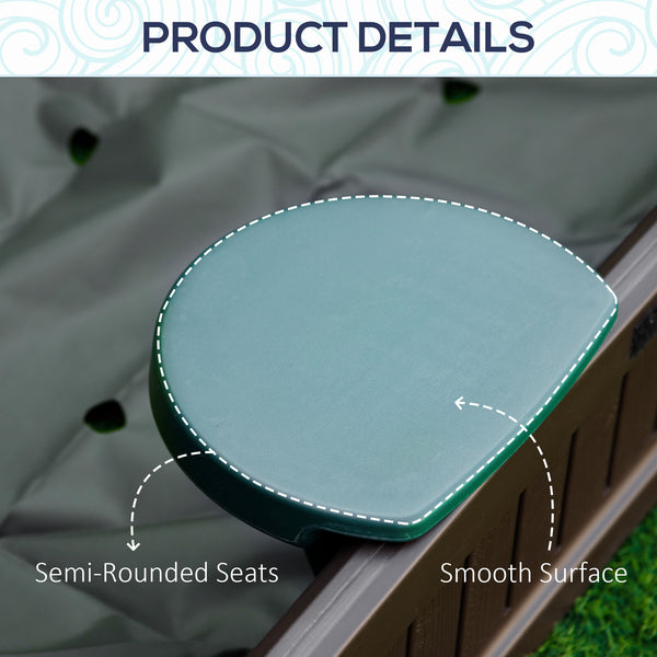 Bac à sable avec housse imperméable en tissu Oxford, marron