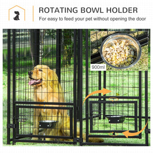 Enclos extérieur verrouillable en acier soudé