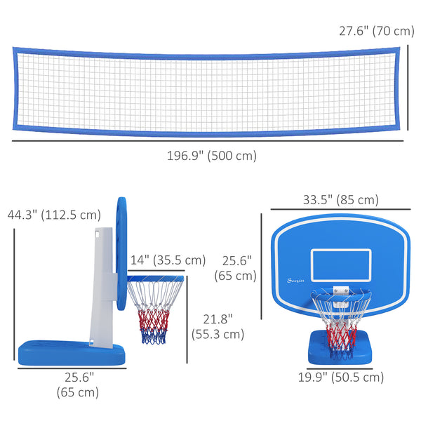 2 Paniers de basket-ball pour piscine