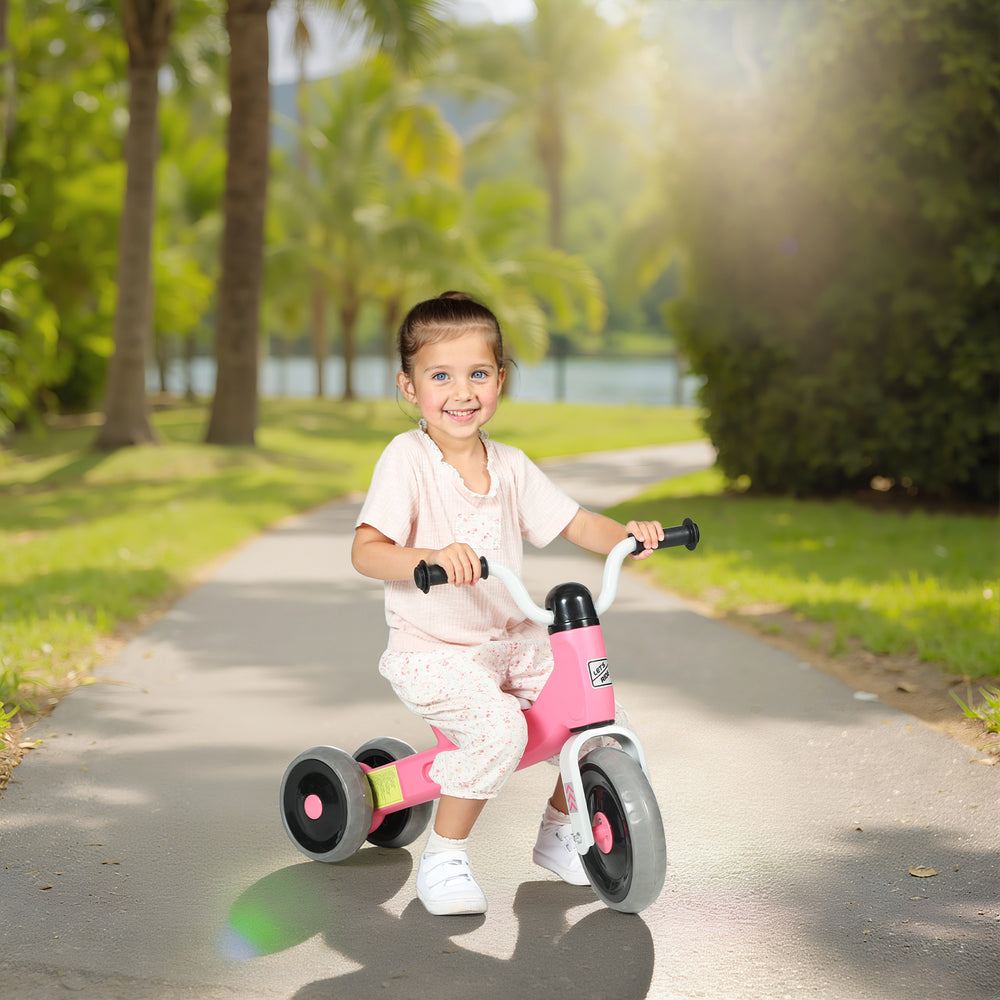 Vélo d'équilibre pour tout-petits de 12 à 36 mois rose