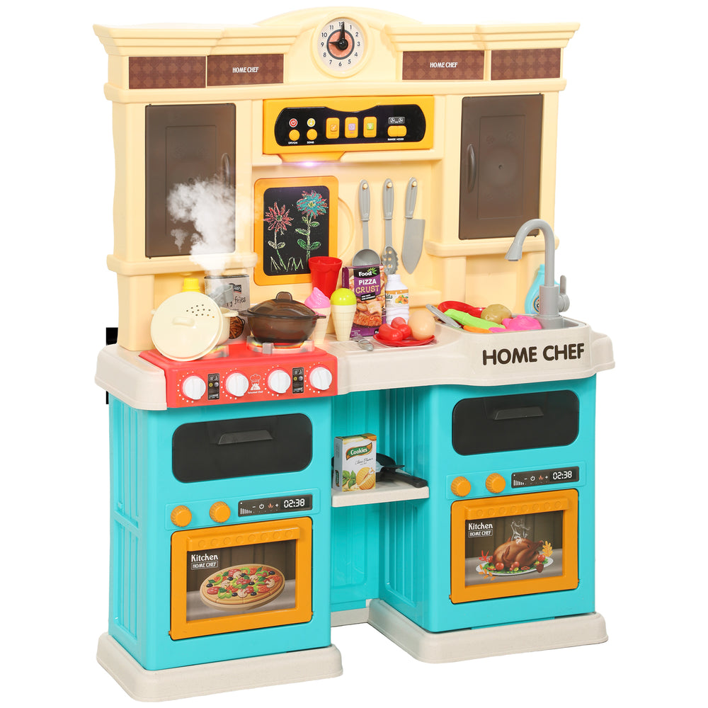 Cuisine pour enfant Qaba avec sons, lumières et accessoires, vert