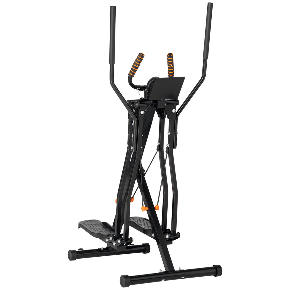 Vélo elliptique avec quatre niveaux de résistance, écran LCD et capteur de fréquence cardiaque