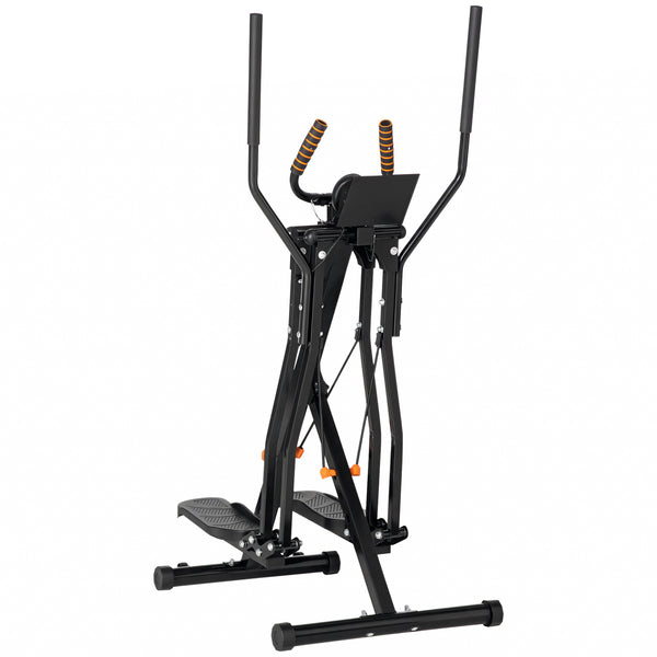 Vélo elliptique avec quatre niveaux de résistance, écran LCD et capteur de fréquence cardiaque