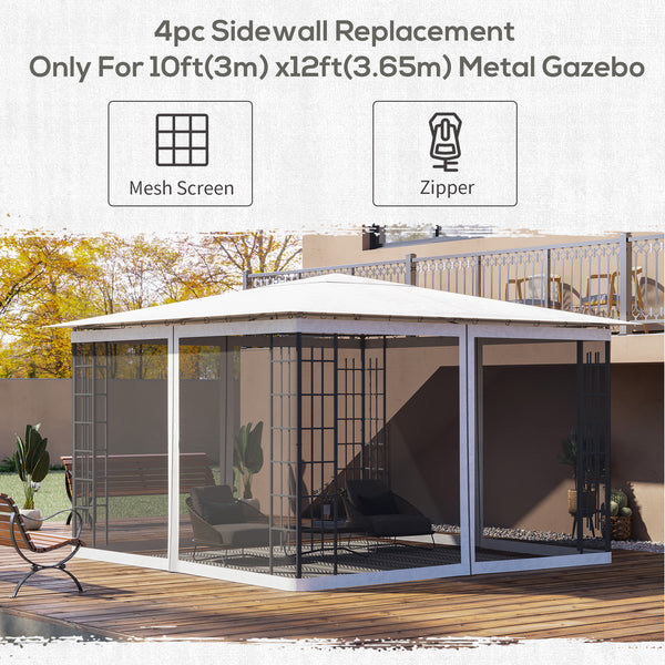 Replacement mosquito net for gazebo 10 x 12