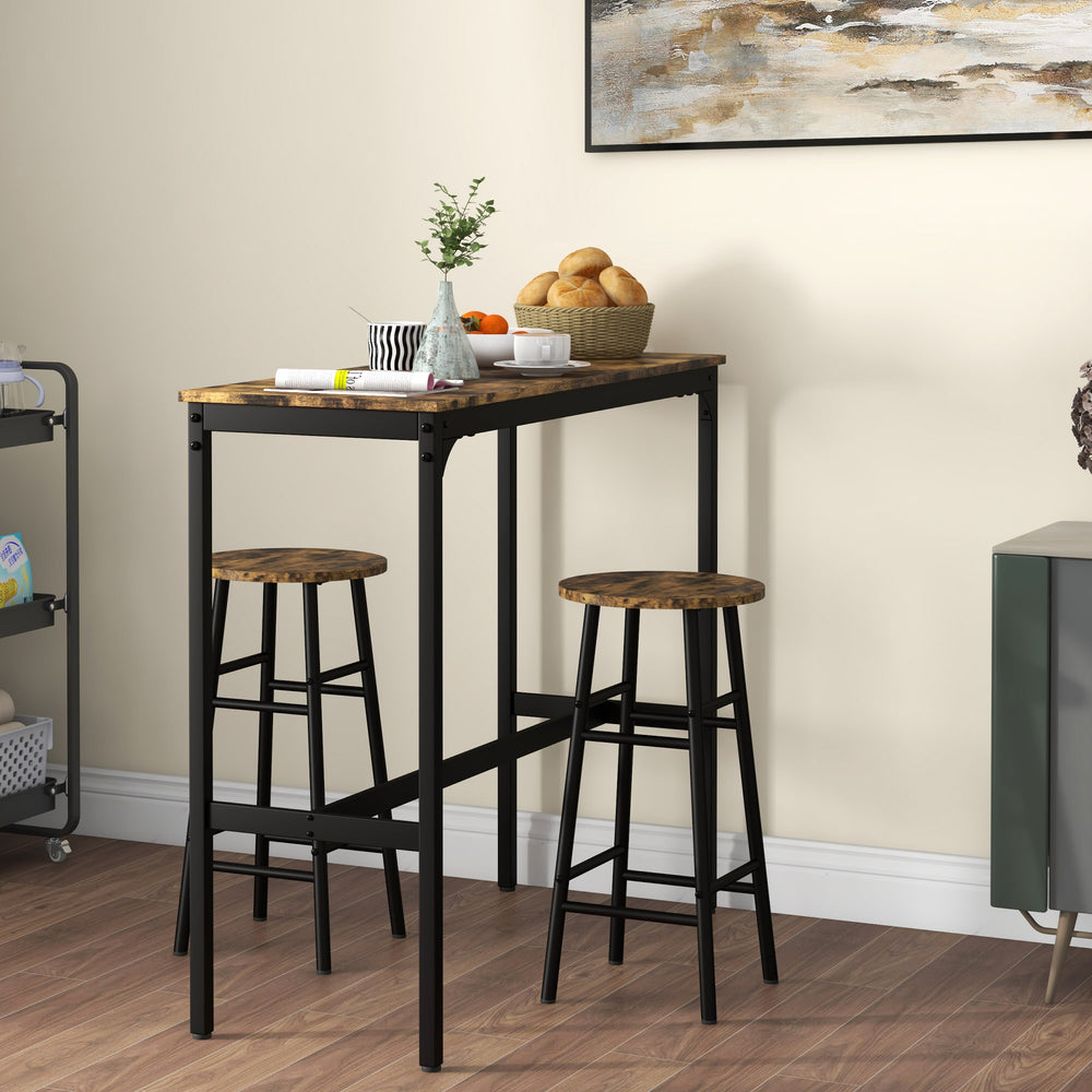 3-piece bar table and chairs set, table and chairs for 2 people