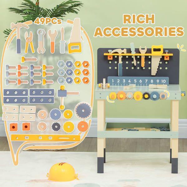 49-Piece Kids Workbench Play Set