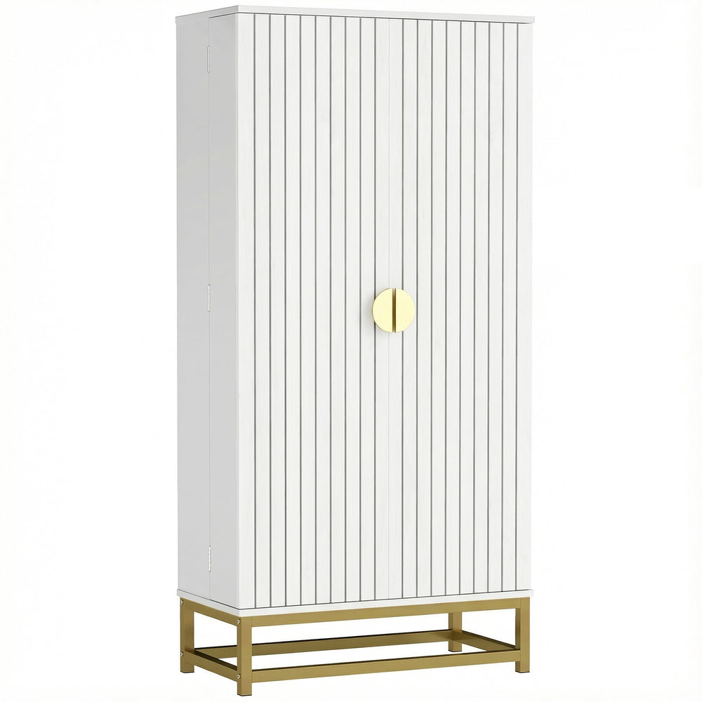 Garde-manger blanc 47 po avec 12 tablettes de porte