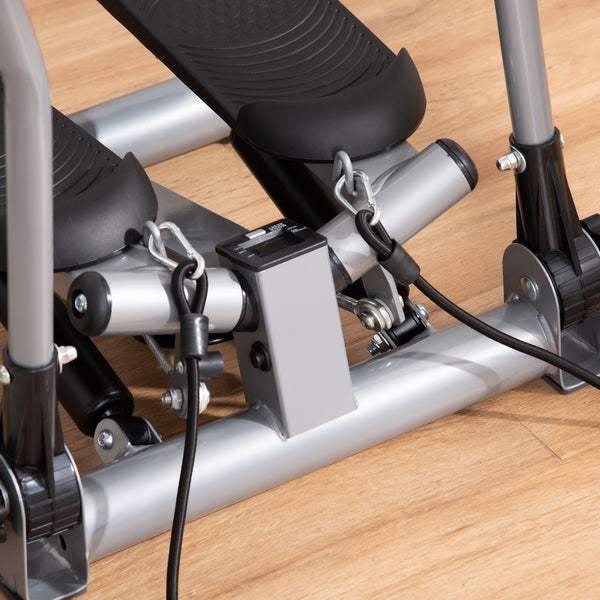 Stepper Twist avec guidon basculant argent