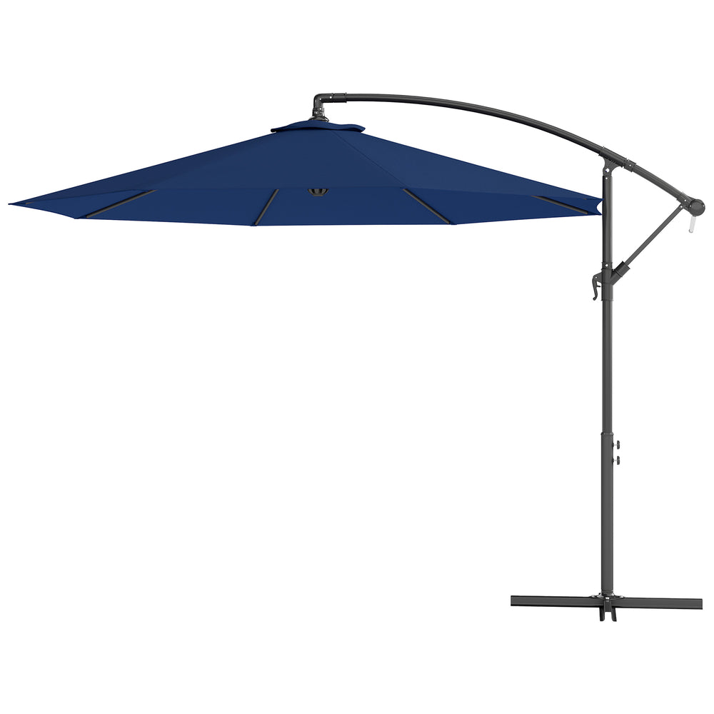 Parasol déporté de 10 pieds suspendu, bleu marine