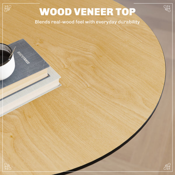 Round table with steel frame