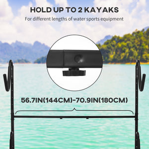 Support de rangement autoportant pour kayaks