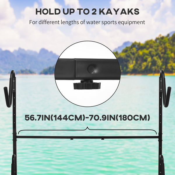 Support de rangement autoportant pour kayaks
