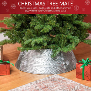 Cache-pied pour sapin de Noël de 66 cm avec motif flocon de neige