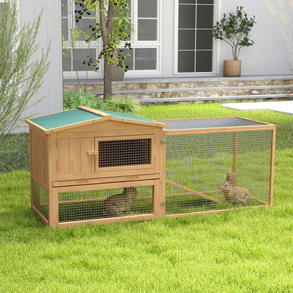 Clapier en bois pour lapins, cage, poulailler, habitat avec enclos