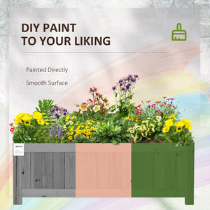 Jardinière surélevée pliable en bois pour jardin et terrasse