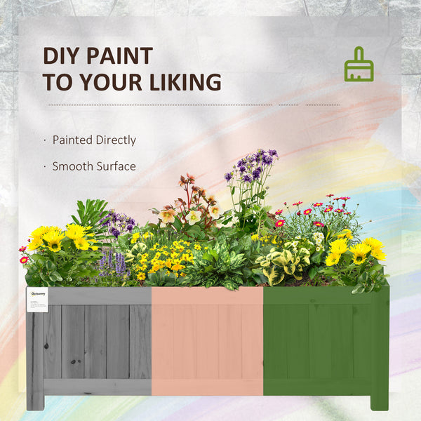 Jardinière surélevée pliable en bois pour jardin et terrasse