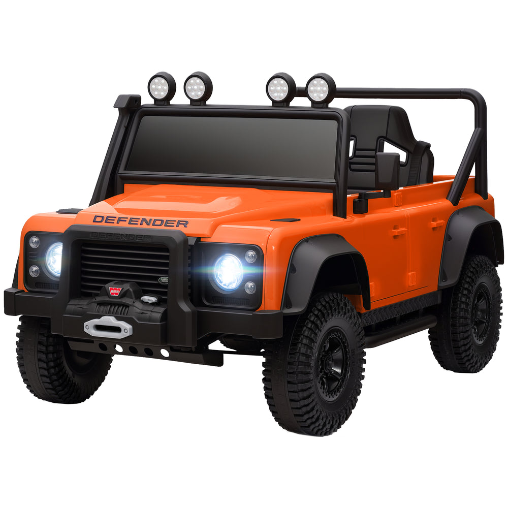 Land Rover 12V sous licence avec télécommande, orange