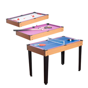 3 en 1 Mini jeux multi-usages Tennis de table, Billard, Air Hockey avec tous les accessoires