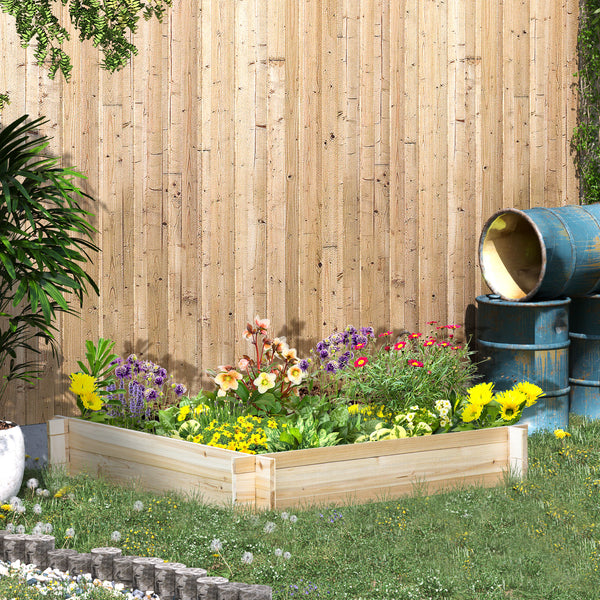 Jardinière surélevée sans vis en bois