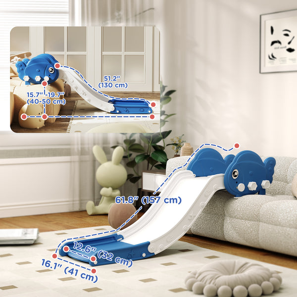 Glissoire pour le lit pour tout-petits bleu