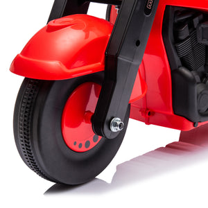 Toddler Motorcycle with Music and Bubbles, for Ages 2-5, Red