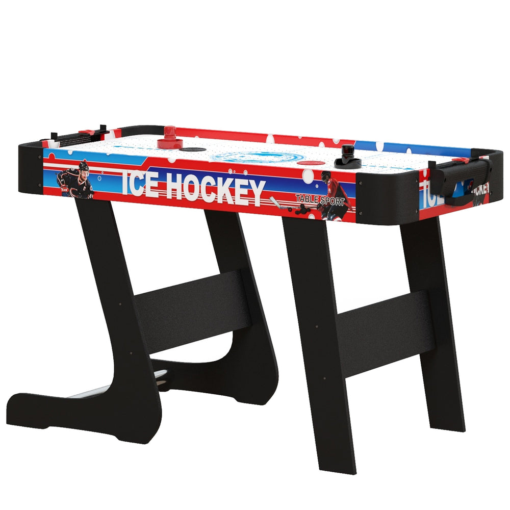 Foldable air hockey table, white