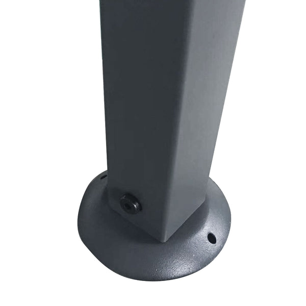 Outsunny 8' x 5' BBQ Grill Gazebo Tent with Double Tiered Canopy for Outdoor Sun Shade, Gray |