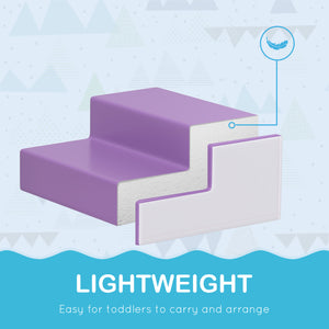 Ensemble de jeux souples 2 pièces pour grimper et ramper, violet