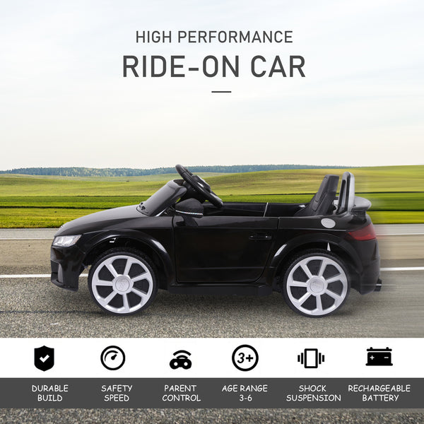 Audi 6 V with remote control, black