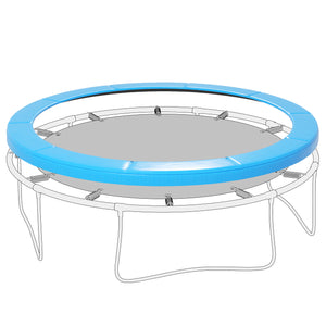Coussin de rechange 12 pieds pour trampoline, bleu clair