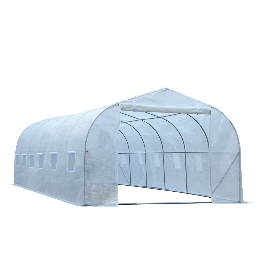 Garden greenhouse for seedlings, high-quality steel frame, white