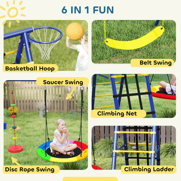 Ensemble de balançoires pour enfants 6 en 1