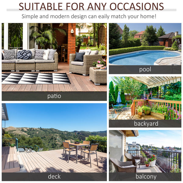 Table basse carrée en rotin avec revêtement en polyéthylène résistant aux intempéries