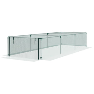 Protective plant cage with roll-up zippered door