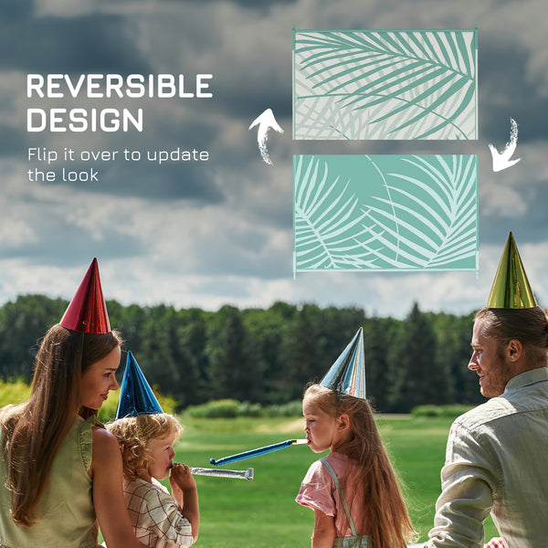 Tapis d'extérieur réversible avec sac de transport