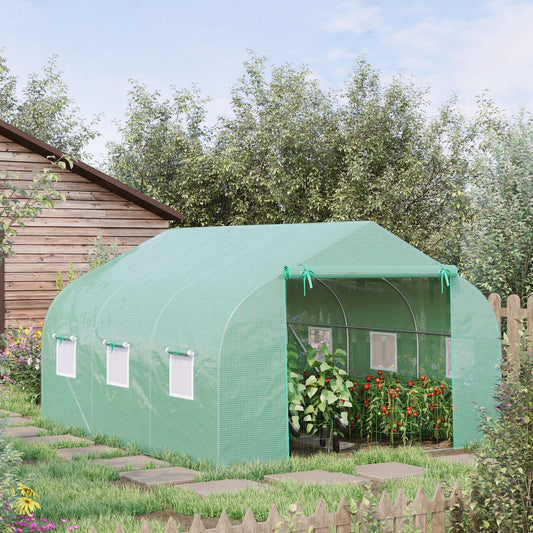 Outsunny Outdoor Greenhouse, Walk-in Greenhouse, Portable Greenhouse, Greenhouse for Garden Plants, Flowers and Seeds, with Premium Steel Frame 4.7
