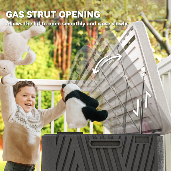 Coffre de rangement extérieur, étanche et verrouillable, pour outils de jardin et accessoires de piscine